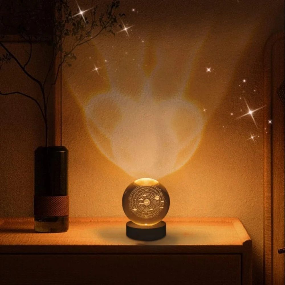 Crystal Ball Night Light Galaxy Projector Lamp
