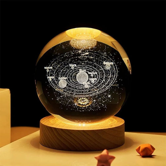 Crystal Ball Night Light Galaxy Projector Lamp